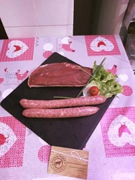 Magret de canar et saucisse a la dijonnaise boucherie Merle à Dijon